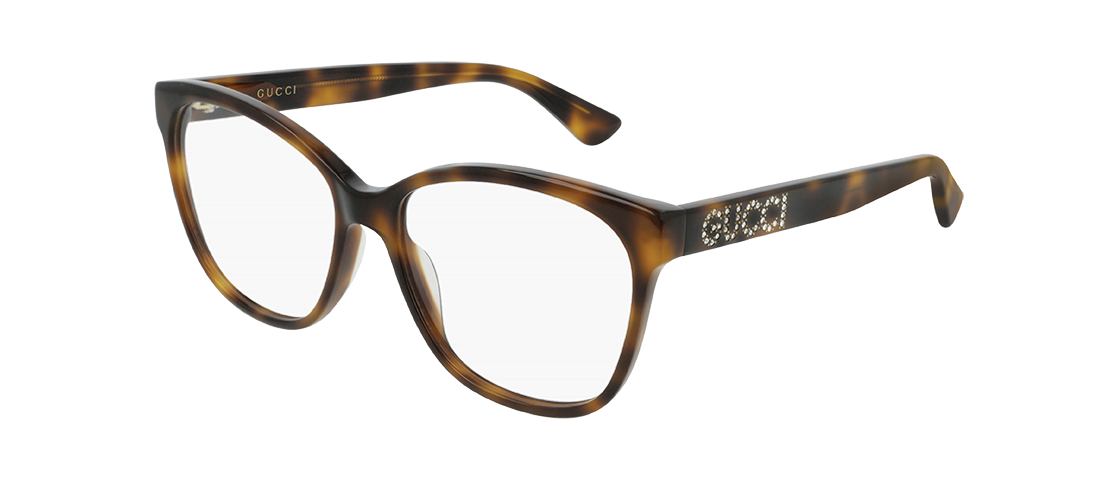 Gucci Tortoiseshell Cat-Eye Eyeglasses — Brown